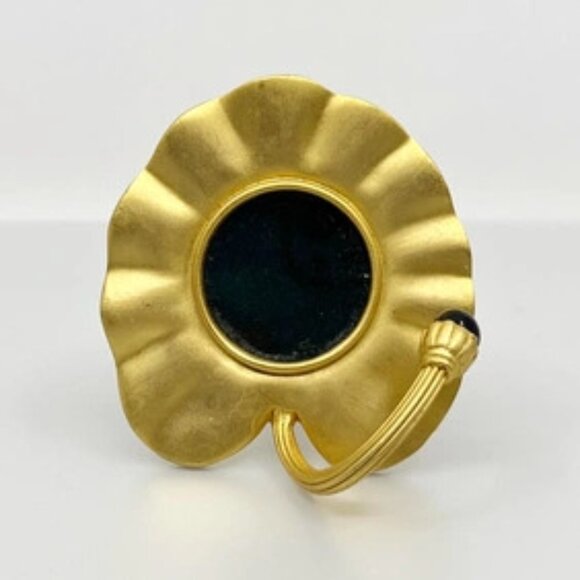 Metropolitan Museum of Art Vintage MMA-SRM Gold Tone Lotus Picture Frame - Picture 2 of 8